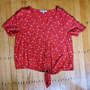 Madewell Floral Crop Top Medium M